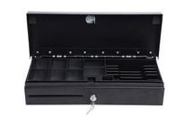 Metal Compact Cash Register / Lockable Cash Drawer 170A With 6 Adjustable Compartments